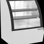 Thumbnail image #5 for Beverage Air CDR3HC-1-W 37-1/4-Inch Refrigerated Deli Case, Curved Glass, White, Self-Contained R290 Refrigeration, 2 Shelves