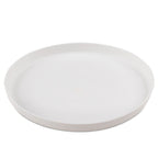 Thumbnail image #1 for JB Prince Comatec RB308 Round Flat Plastic Plate, White, 6.29" Diameter Case of 100
