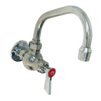 Thumbnail image #1 for Fisher 67628 Pot Sink Faucet, Wall-Mount, Single Wall Control Valve, 8" Swing Spout, 2.2 GPM Aerator, Lever Handle