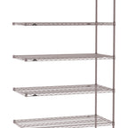 Thumbnail image #1 for Metro Super Erecta SE-2130K4-74-A5 Add-On Wire Shelving Unit, 30"W x 21"D x 74"H, 800 lb. capacity per shelf, 2000 lb. capacity per unit, 1" shelf