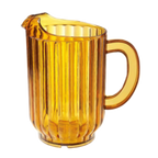 Thumbnail image #1 for G.E.T. GET P-2064-1-A Water Pitcher, 60 oz, Amber SAN Plastic, with Handle 1 Dozen