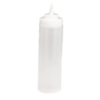 Thumbnail image #1 for TableCraft Products WideMouth 11253C Wide-Mouth Squeeze Bottle, 12 oz, Clear, Single Natural Cone Tip Case of 36