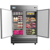 Thumbnail image #8 for KoolMore 54-Inch Two-Section Reach-In Refrigerator, 47 Cu. Ft., Bottom-Mount, Stainless Steel