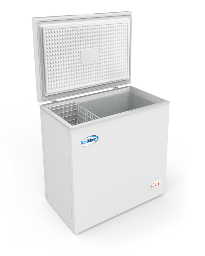 Product image #5 for Koolmore 7 Cu. Ft. Commercial Chest Freezer with Locking Solid Hinged Lid and Casters