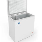 Thumbnail image #5 for Koolmore SCF-7C Commercial Chest Freezer, 7 Cu. Ft., Locking Solid Hinged Lid, White Painted Steel Exterior, Casters