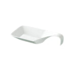 Thumbnail image #1 for CAC China Party Collection PTS-45 Porcelain Asian Spoon Bowl, 5-1/2 oz., 7-1/2"L, Square, with Handle Case of 6 Dozen