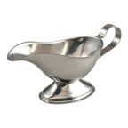Thumbnail image #1 for Browne USA Foodservice 515061 8 oz Stainless Steel Gravy Boat with Gadroon Base, Mirror Finish