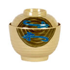 Thumbnail image #1 for Thunder Group Wei 3502J Miso Bowl, 9 oz, 4 in, with Lid, Melamine Case of 6 Dozen