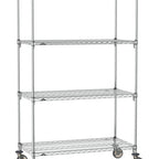 Thumbnail image #1 for Metro Super Erecta SA-3048C-80-M4 Super Adjustable Mobile Wire Shelving Unit, 48"W x 30"D x 80"H, 800 lb. capacity per shelf, 1200 lb. capacity per