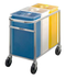 Thumbnail image #4 for Triple Mobile Ingredient Bin Cart with 3 Included Bins, 17.5 in. W x 31 in. D x 28 in. H