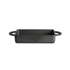 Thumbnail image #1 for Steelite International Creations 7361MW200 Rectangular Cast Iron Presentation Baking Dish, 14.25 oz, Black, 8 x 4.75 x 1.25 in 1 Dozen