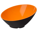 Thumbnail image #1 for G.E.T. Brasilia B-792-OR/BK Melamine Bowl, 24 oz, Orange/Black, 9-1/4 in Diameter Case of 6