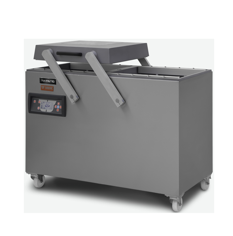 Product image #5 for Trento Turbovac L60 Double Chamber Floor-Model Vacuum Packaging Machine with 23.62-Inch Seal Bars and 63 m³ Pump