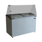 Thumbnail image #1 for Ojeda USA 8 FLAVOR DIP Ice Cream Dipping Cabinet, 8-Tub Capacity, Slanted Glass, White Exterior