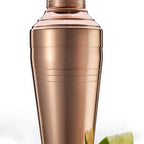 Thumbnail image #1 for Mercer Culinary Barfly M37231CP 3-Piece Cocktail Shaker Set, 14 oz, Stainless Steel, Copper Exterior Case of 6
