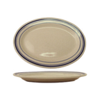 Thumbnail image #1 for International Tableware Catania CT-12 Ceramic Oval Platter, 10-3/8" x 7-1/4", Rolled Edge Case of 2 Dozen