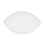Thumbnail image #1 for CAC China RCN Specialty Items RCN-SW61 Porcelain Eye-Shaped Platter, 16-1/2"L x 9-3/4"W x 1"H 1 Dozen
