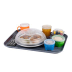 Thumbnail image #2 for Dinex ClearAire™ DXCDM07 Clear Plastic Insulated Round Plate Cover, 10.9 in