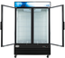Thumbnail image #8 for KoolMore 53-Inch Indoor Dual Glass-Door Ice Merchandiser Freezer, 42 Cu. Ft., Black