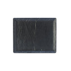 Thumbnail image #1 for Steelite International Creations, Slate 68A415EL593 Rectangular Melamine Platter, Black, 12-3/4" x 10-1/2" 1 Dozen