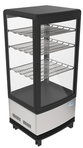 Product image #8 for KoolMore 17-Inch Countertop Self-Service Refrigerated Display Case, 3 Cu. Ft., Stainless Steel