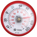 Thumbnail image #1 for AllPoints Foodservice Parts & Supplies 621163 Waterproof Dial Thermometer, Magnetic/Adhesive Backing, -10 to 120°F, 1-3/4" Dial