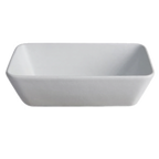 Thumbnail image #1 for G.E.T. Bugambilia SBWRB1MC Rectangular Cast Aluminum Bowl with Resin Coating, 8"L x 10"W x 4"D, Mocha