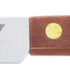 Thumbnail image #1 for ATSMFG Mama Lucy MLY-K-55W ATS MFG Steak Knife, 8-1/2" Overall, 4-1/2" Stainless Steel Blade, Rounded Tip, Wooden Handle Case of 48 Dozen