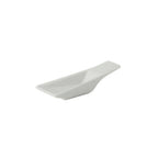 Thumbnail image #1 for Tuxton China Accessories GZP-703 Rectangular Tasting Spoon, 1.75"W x 4.125"D x 1.125"H, 0.375 oz capacity, vitrified china, chip Case of 2 Dozen