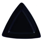 Thumbnail image #1 for CAC China Festiware TRG-12-BLU Triangular Ceramic Plate, Deep Rim, 11-1/2", Blue 1 Dozen