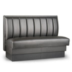 Thumbnail image #1 for JustChair Manufacturing JBS-UCH-36-GR2 Single Custom Booth, 36"H, Upholstered Vertical-Channel Back with Lumbar Support and Upholstered Seat