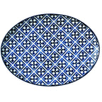 Thumbnail image #1 for Cardinal Candour Azure by Arcoroc FK646 Porcelain Oval Coupe-Rim Platter, 14.25 x 10 in 1 Dozen