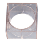 Thumbnail image #1 for JB Prince Pavoni M401 A Acrylic Round Dough Mold, 35 Forms, 1 Tray, 23-3/8"L x 15-5/8"W, Transparent