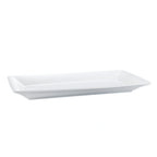 Thumbnail image #1 for CAC China Catering Collection MX-RT20 Rectangular Porcelain Platter, 20"L x 11"W x 2-1/2"H Case of 6