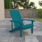 Thumbnail image #2 for Flash Furniture JJ-C14501-SFM-GG Adirondack Chair, 350 lb Capacity, Weather-Resistant Polystyrene, Sea Foam