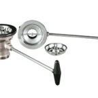 Thumbnail image #1 for Component Hardware Encore DBN-8000 Universal Rotary Waste Outlet with Capped Overflow, 3-1/2" Sink Opening, 40 GPM