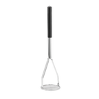 Thumbnail image #1 for TableCraft Products 7319 Potato Masher, 19-3/4" Overall, 4-1/2" Round Face, Chrome-Plated, Black Textured Handle Case of 4