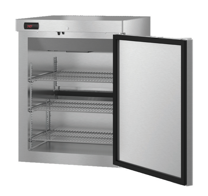 Product image #5 for Hoshizaki HR24C Compact Undercounter Reach-In Refrigerator, 1-Section, 3.87 Cu. Ft.