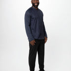 Thumbnail image #1 for Chef Works CBS01-GRY-XL Chef Coat, Raglan Long Sleeve, Snap Front, Grey, XL