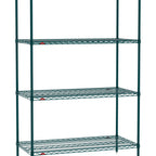 Thumbnail image #1 for Metro Super Erecta SE-1836K3-74-S4 Stationary Starter Wire Shelving Unit, 36"W x 18"D x 74"H, 800 lb. capacity per shelf, 2000 lb. capacity per unit