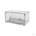 Thumbnail image #2 for Hakka Brothers Corp Hakka food processing XCZ-35L 35L Countertop Pastry Display Case, Straight Front, Tempered Glass & Stainless Steel