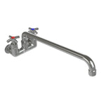 Thumbnail image #1 for Tarrison Products Ltd. TP-PF4WK12C-KIT Commercial Faucet, Backsplash Mount, 12" Swing Spout, 4" Centers, 4-Arm Knob Handles