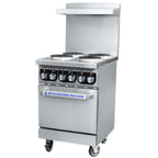 Thumbnail image #1 for USR Brands Standard Range SR-ER24-208 24" Electric Range with 4 Burners, Thermostat-Controlled Oven, 2 Racks