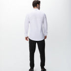 Thumbnail image #2 for Chef Works CBS01-WHT-2XL Long-Sleeve Chef Coat with Snap Front and Thermometer Pocket, White, 2XL