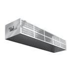 Thumbnail image #1 for Curtron Products Curtron LP S-LP-120-2-EH Heated Air Curtain, 120-Inch Wide, Electric Heat, 2 Variable-Speed Motors, Stainless Steel