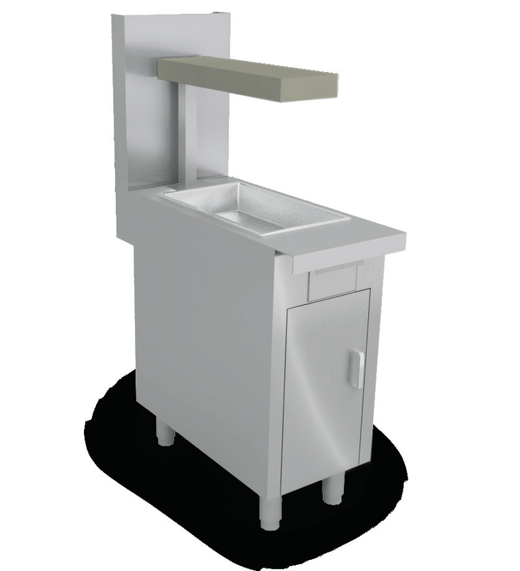 Product image #2 for Southbend Platinum 16-Inch Heavy Duty Range Match Sectional Fryer Drain Cabinet Base