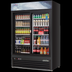 Thumbnail image #5 for Everest Refrigeration EMGR48B Two-Section Sliding Glass Door Merchandiser Refrigerator, 48 Cu. Ft., Black