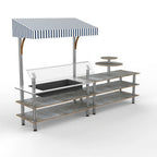 Thumbnail image #1 for Steelite International Mogogo, Modular MGCMLE04GSWF Commercial Display Station, Mixed Materials