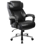 Thumbnail image #1 for Flash Furniture Hercules GO-2223-BK-GG Big & Tall Executive Swivel Office Chair, Adjustable Height, 500 lb Capacity, Black