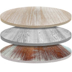 Thumbnail image #1 for Oak Street Whitewash WWP30R Round Engineered Wood Table Top, 30" Diameter, Oak Facing, , 2" Thick